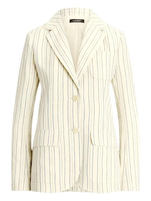 Lauren Ralph Lauren striped two-button jacket - Neutrals - zdjęcie produktu nr 2