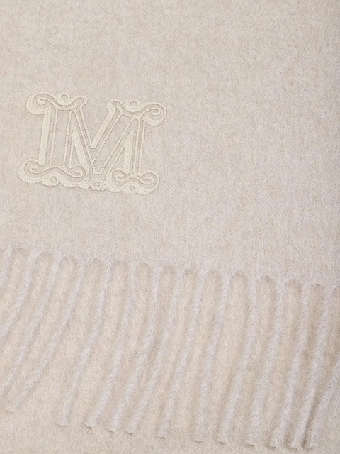 Max Mara embroidered fringed scarf - Neutrals - zdjęcie produktu nr 2