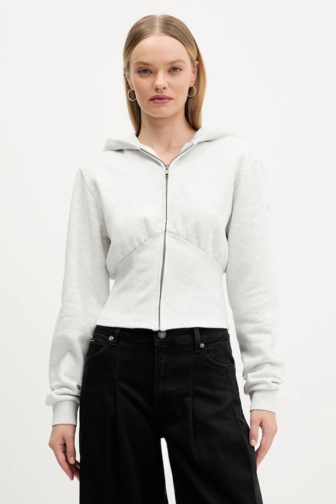 Guess Originals bluza damska kolor szary z kapturem melanżowa W5BQ29 K4110 - zdjęcie produktu nr 1