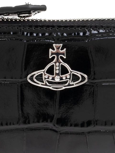 Vivienne Westwood Orb-plaque card holder - Black - zdjęcie produktu nr 2