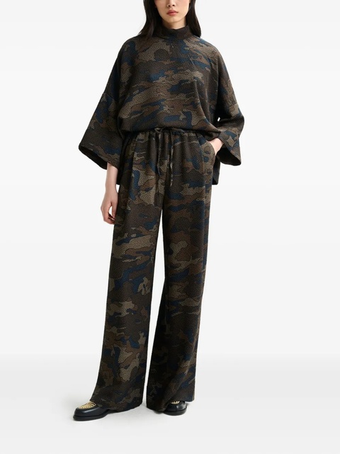 Essentiel Antwerp Itchy camouflage-textured trousers - Brown - zdjęcie produktu nr 2