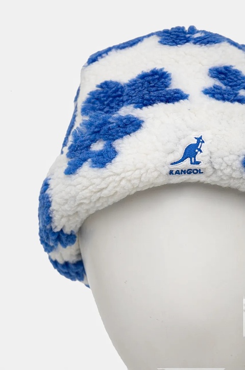 Kangol czapka FLORAL FLEECE kolor biały z grubej dzianiny K5421.WB122 - zdjęcie produktu nr 2