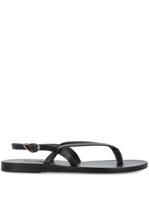 Ancient Greek Sandals Synthesis flat leather sandals - Black - zdjęcie produktu nr 1