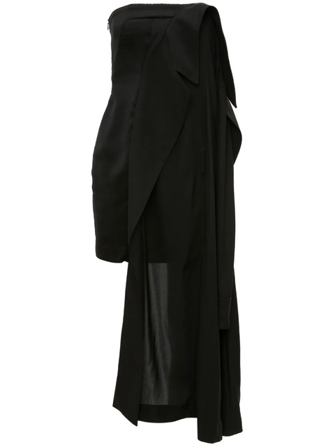 JW Anderson deconstructed strapless minidress - Black - zdjęcie produktu nr 1
