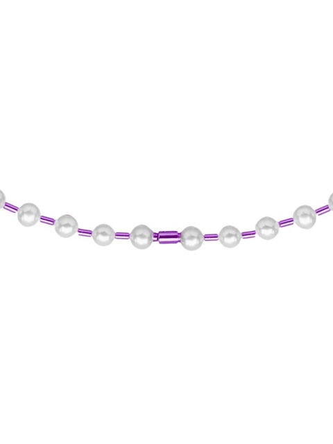 EÉRA 18K white gold Vita pearl necklace - Purple - zdjęcie produktu nr 2