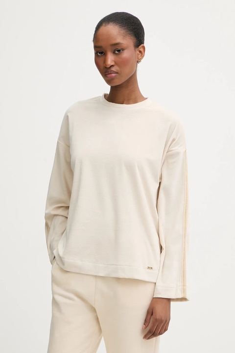 United Colors of Benetton longsleeve piżamowy damska kolor beżowy 3JQA3M08B - zdjęcie produktu nr 1