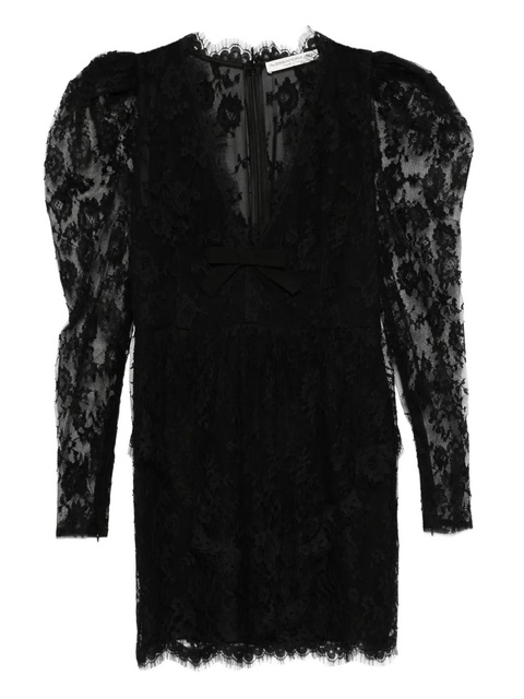 Alessandra Rich lace mini dress - Black - zdjęcie produktu nr 1