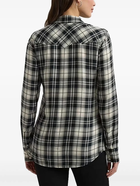 Lauren Ralph Lauren check-patterned button-up shirt - Black - zdjęcie produktu nr 2