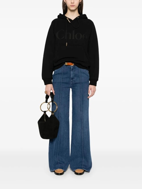 Chloé Generous Logo hoodie - Black - zdjęcie produktu nr 2