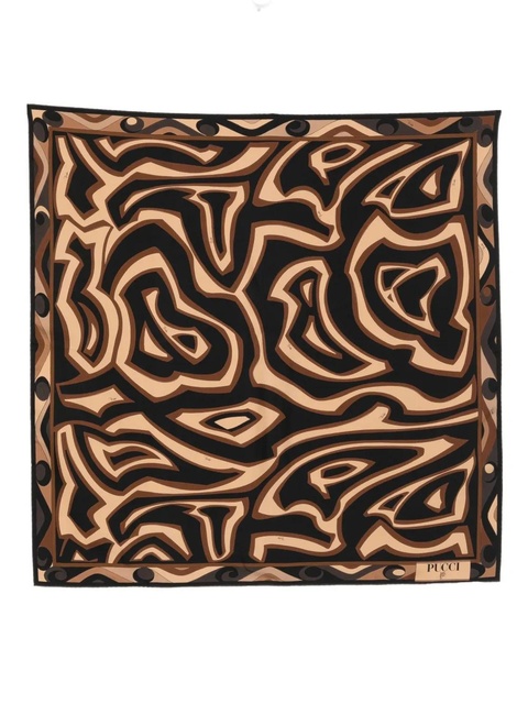 PUCCI abstract-pattern scarf - Black - zdjęcie produktu nr 1