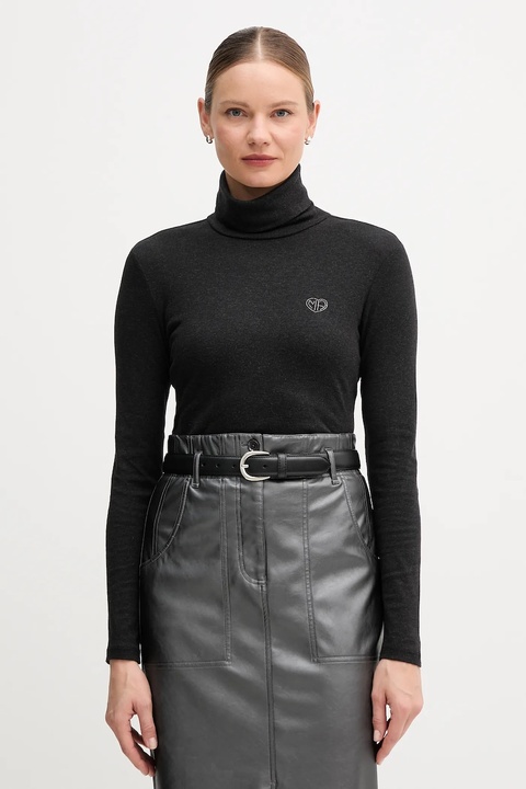 Marc Aurel longsleeve kolor czarny z golfem 7736-7000-73906 - zdjęcie produktu nr 1