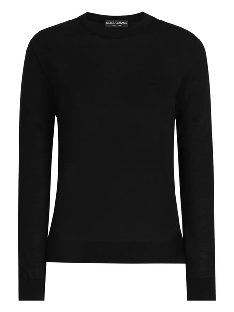 Dolce & Gabbana long-sleeve crew-neck sweater - Black - zdjęcie produktu nr 1