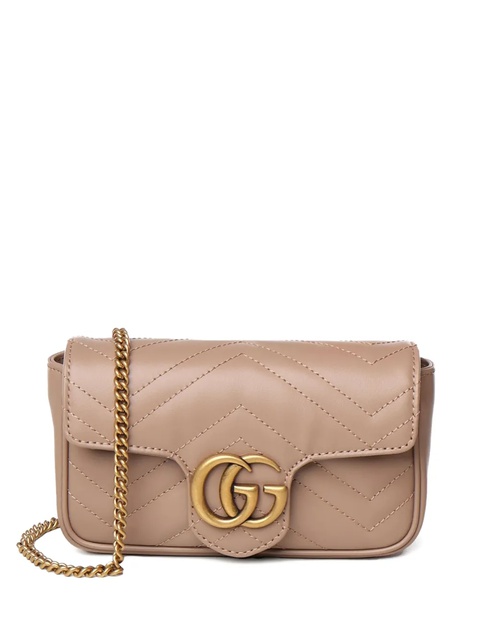Gucci chevron-quilted flap shoulder bag - Neutrals - zdjęcie produktu nr 1