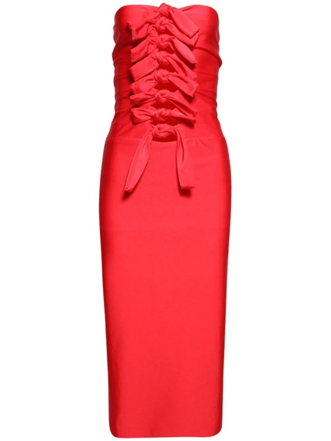 Coperni knot-detail jersey dress - Red - zdjęcie produktu nr 1