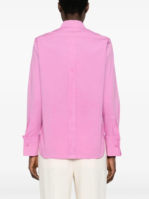 Max Mara logo-embroidered shirt - Pink - zdjęcie produktu nr 1