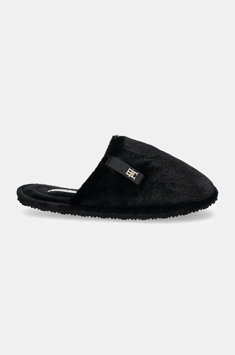 Tommy Hilfiger kapcie TH COMFORT HOME SLIPPER kolor czarny FW0FW08138 - zdjęcie produktu nr 1