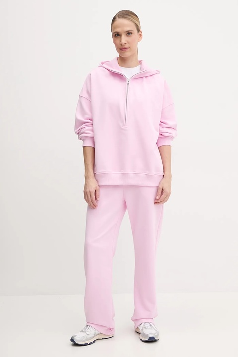 JOYINME spodnie dresowe Evolve damskie kolor różowy gładkie Evolve - zdjęcie produktu nr 2