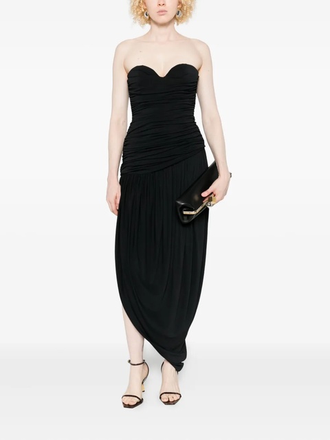 Magda Butrym strapless draped dress - Black - zdjęcie produktu nr 1