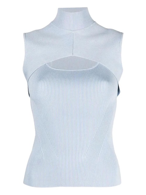 Simkhai ribbed cut-out vest - Blue - zdjęcie produktu nr 1