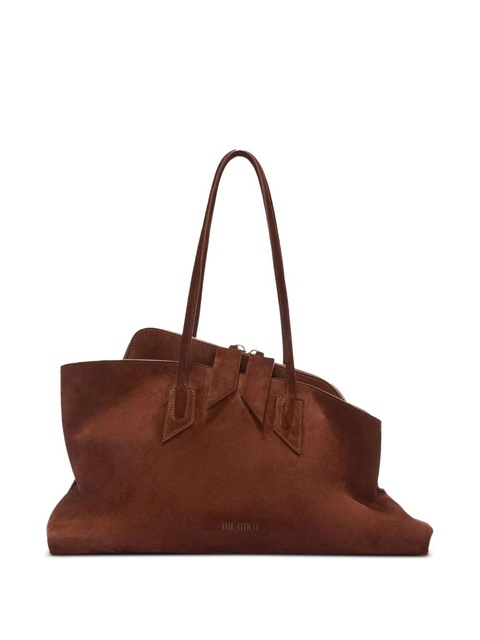 The Attico suede zip-top tote bag - Brown - zdjęcie produktu nr 1