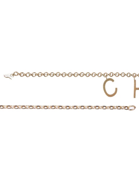 Chloé lettered chain belt - Gold - zdjęcie produktu nr 2
