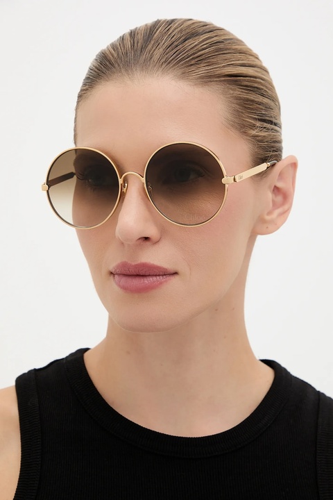 Chloé okulary przeciwsłoneczne damskie kolor złoty CH0321S - zdjęcie produktu nr 1