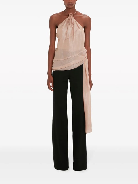 Victoria Beckham flower-detail cami top - Pink - zdjęcie produktu nr 2