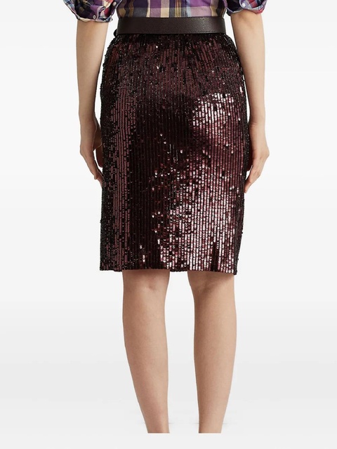 Lauren Ralph Lauren sequin mini pencil skirt - Purple - zdjęcie produktu nr 2