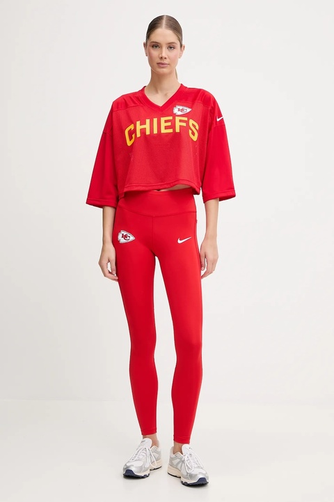 Nike legginsy Dri Fit Legging damskie kolor czerwony wzorzyste 01N3-11T2-7G-DUN - zdjęcie produktu nr 2