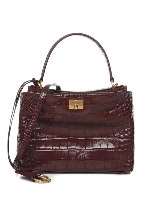 Balenciaga Rodeo crocodile-embossed top-handle bag - Red - zdjęcie produktu nr 1