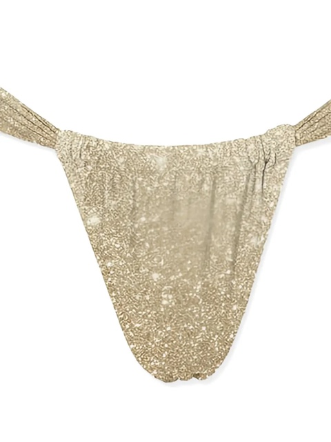 MC2 Saint Barth Noelle lurex bikini bottoms - Gold - zdjęcie produktu nr 1