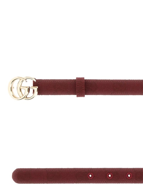 Gucci GG Marmont skinny belt - Red - zdjęcie produktu nr 2