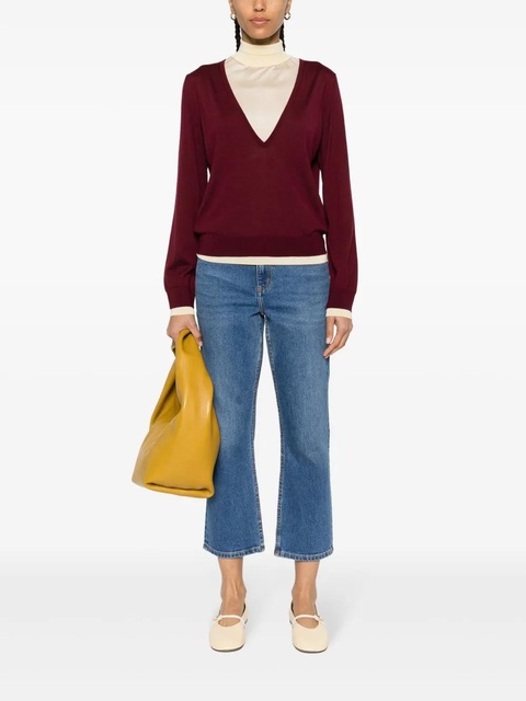 Tory Burch cropped flared jeans - Blue - zdjęcie produktu nr 1