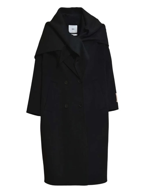 SOLOTRE double-breasted coat - Black - zdjęcie produktu nr 1