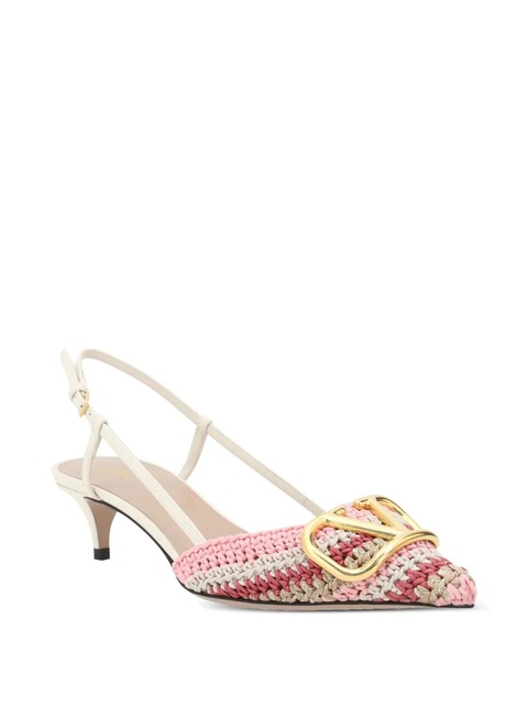 Valentino Garavani VLogo slingback pumps - Pink - zdjęcie produktu nr 2