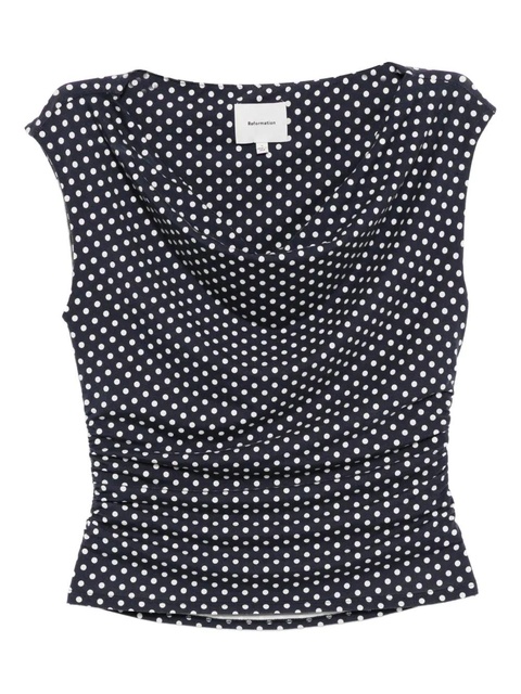 Reformation Aletta top - Blue - zdjęcie produktu nr 1