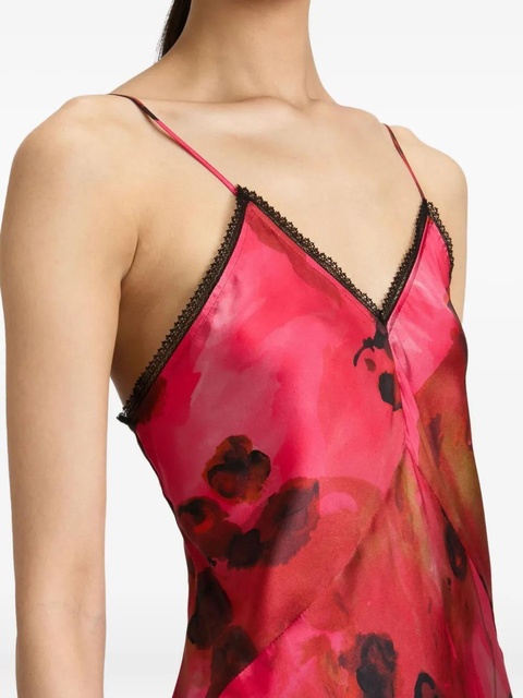 Victoria Beckham floral-print maxi dress - Pink - zdjęcie produktu nr 2