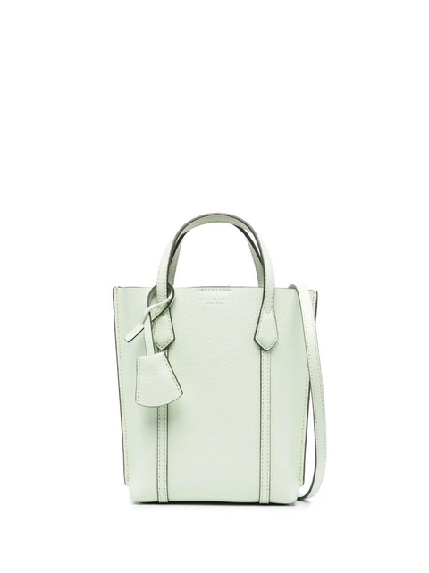 Tory Burch mini Perry leather tote bag - Green - zdjęcie produktu nr 1