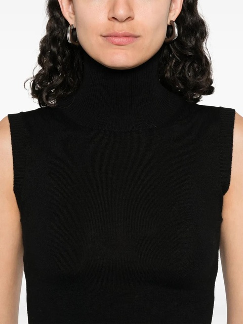 Sportmax virgin wool tank top - Black - zdjęcie produktu nr 2