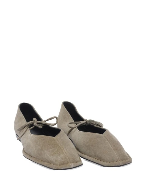ALOHAS lace-up suede flats - Green - zdjęcie produktu nr 2