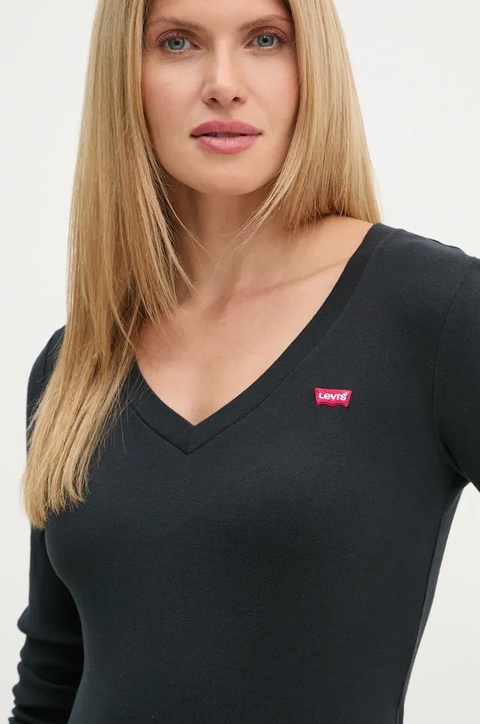 Levi's longsleeve bawełniany kolor czarny A9330 - zdjęcie produktu nr 2