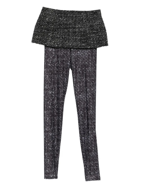 Diesel textured-panelled leggings - Grey - zdjęcie produktu nr 1