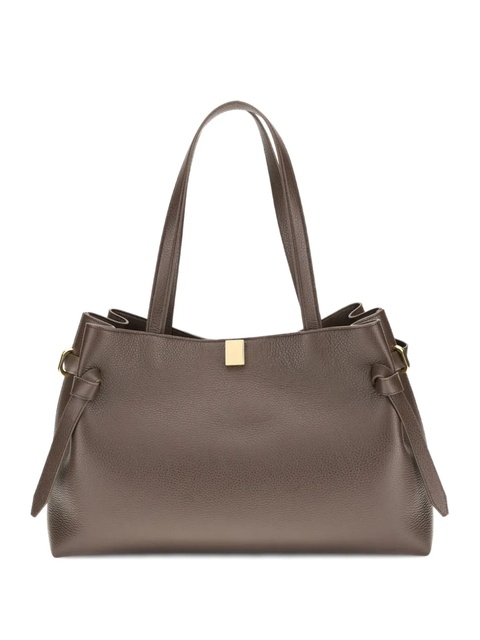 Yuzefi Gyoza knotted-detail calf-leather tote bag - Brown - zdjęcie produktu nr 1