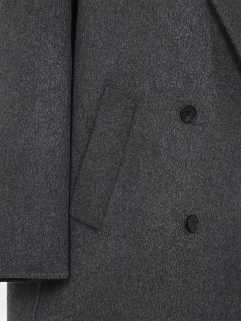 The Frankie Shop wool double-breasted coat - Grey - zdjęcie produktu nr 2