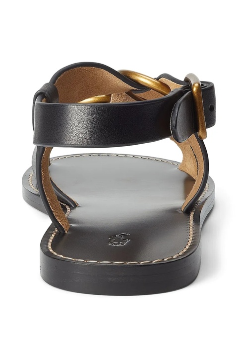 Polo Ralph Lauren sandały skórzane Plo Rng Sandal damskie kolor czarny 818923266002 - zdjęcie produktu nr 2