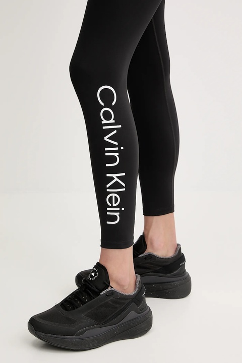 Calvin Klein Performance legginsy treningowe damskie kolor czarny wzorzyste LVGWS5L613 - zdjęcie produktu nr 1
