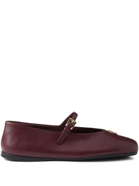 Prada leather ballet flats - Red - zdjęcie produktu nr 1