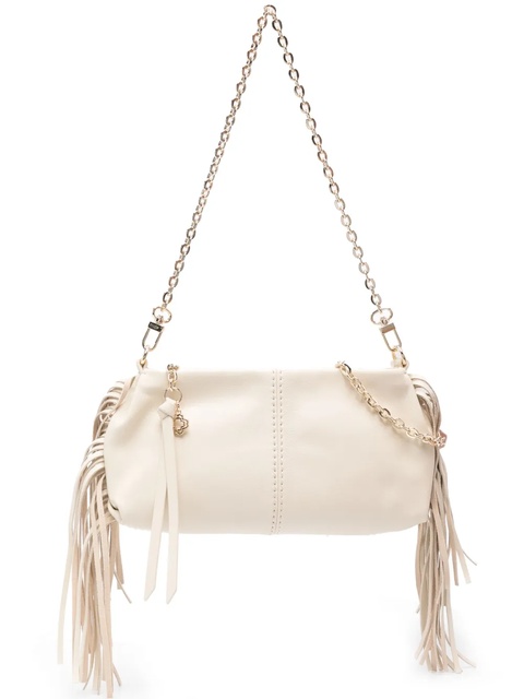 Maje Miss M leather clutch bag - Neutrals - zdjęcie produktu nr 1