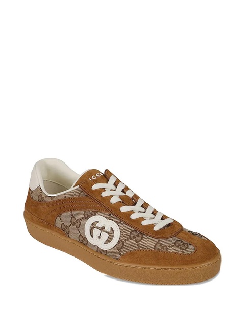 Gucci G75 leather sneakers - Brown - zdjęcie produktu nr 2