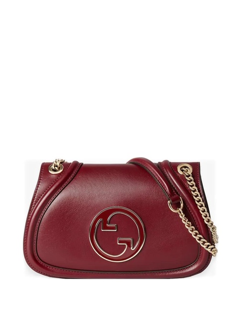 Gucci medium Blondie chain-strap logo-plaque shoulder bag - Red - zdjęcie produktu nr 1